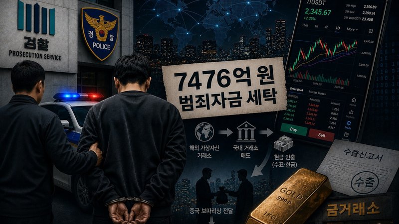 7476억 코인 세탁해 중국 보따리상에게 넘긴 사건…캄보디아 후이원페이와 중국계 자금망이 한국 금융질서를 위협한다