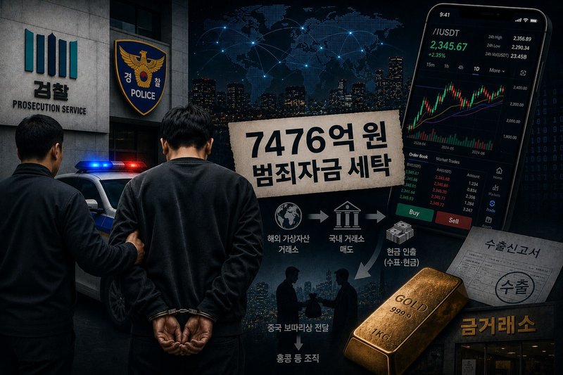 16억원 대가로 7476억원 상당 코인 환전
