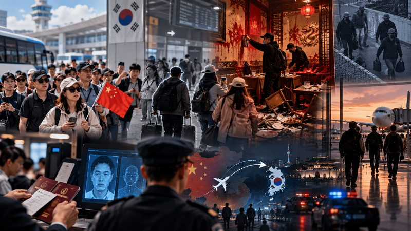 중국 단체관광객 ‘이탈’ 1,048명, 1년 새 79% 급증…분당 식당 훼손 중국인 4명도 단체사증 입국, 관광 확대 속 체류·치안 관리 경고등