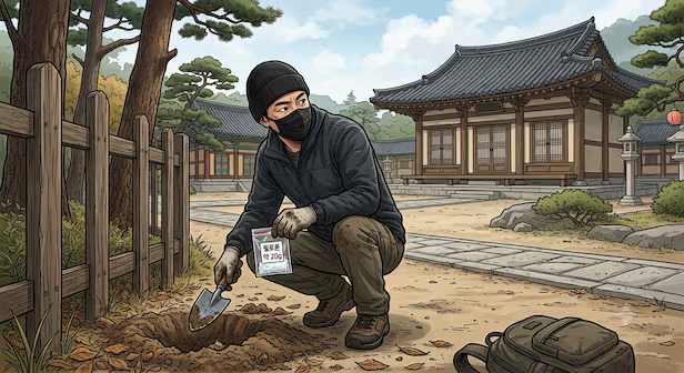 절에 숨겨둔 마약 30여차례 '던지기'한 중국인, 징역 1년 6개월